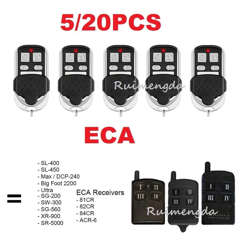 

5/20PCS Compatible ECA 433.92MHz Garage Controls Electronic Gate Door Remote Opener 81CR 82CR 84CR ACR-6 With Keychain 433 mhz