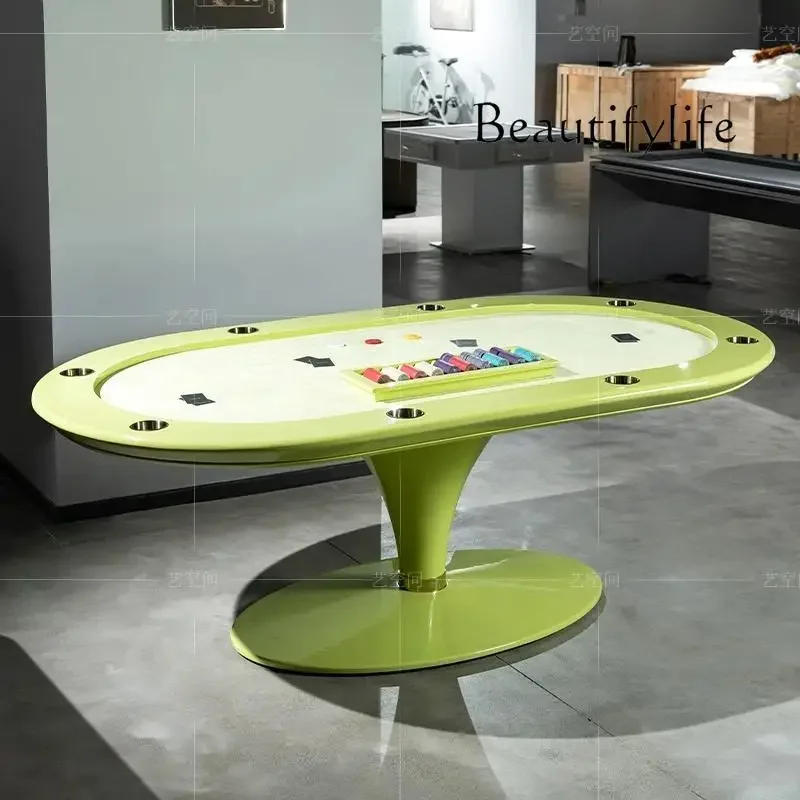 High-end Solid Wood Texas Poker Table High-end Luxury Clubhouse Game Table Chess Table