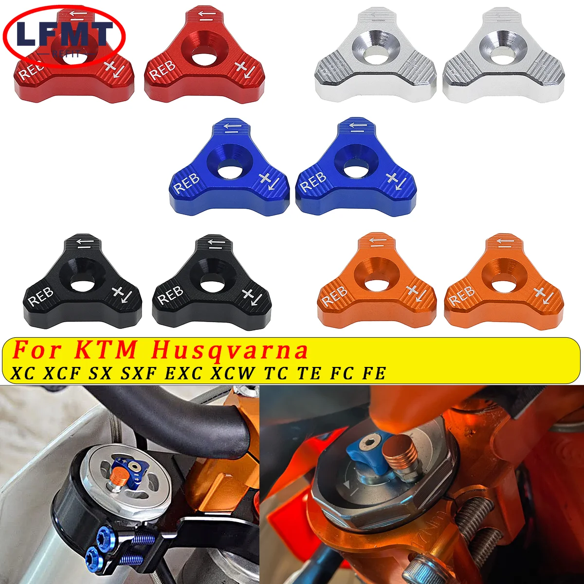 

Motocross 48mm Fork Shock Absorber Knob Adjuster Bolt For KTM SX SXF XC XCF XCW XCFW EXC EXCF MXC SMC ENDURO Adventure Universal