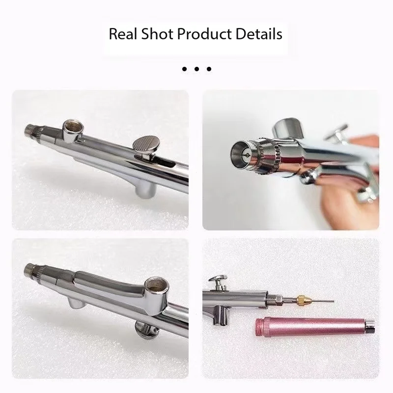 Tragbare Single Action Airbrush 0,3mm Düsen Spritzpistole Stift für Modell Kuchen Nagel Auto Malerei Beauty Inkjet