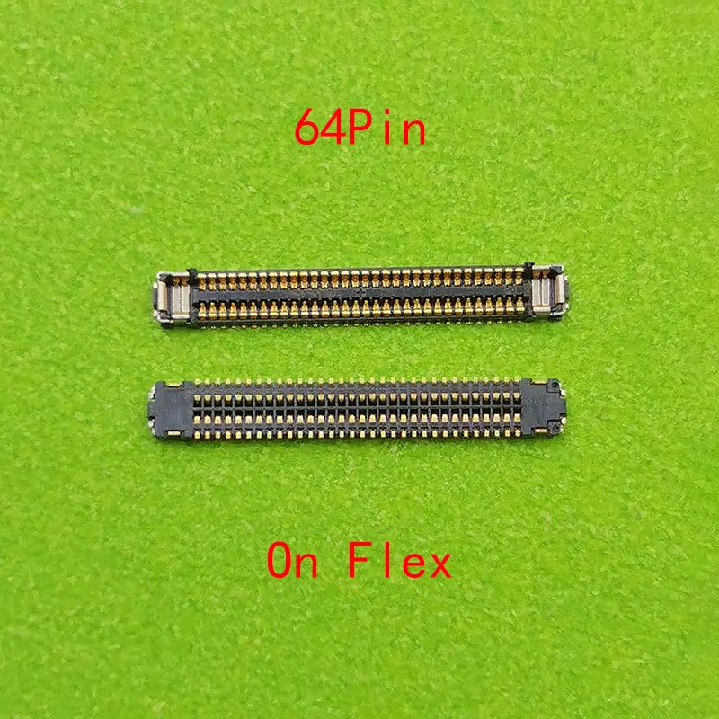 10pcs 64Pin LCD Display Screen FPC Connector On Board For Samsung Galaxy S9 G960 S8 S9 Plus G950 G955/S9+ G965 G965F Note 8 N950