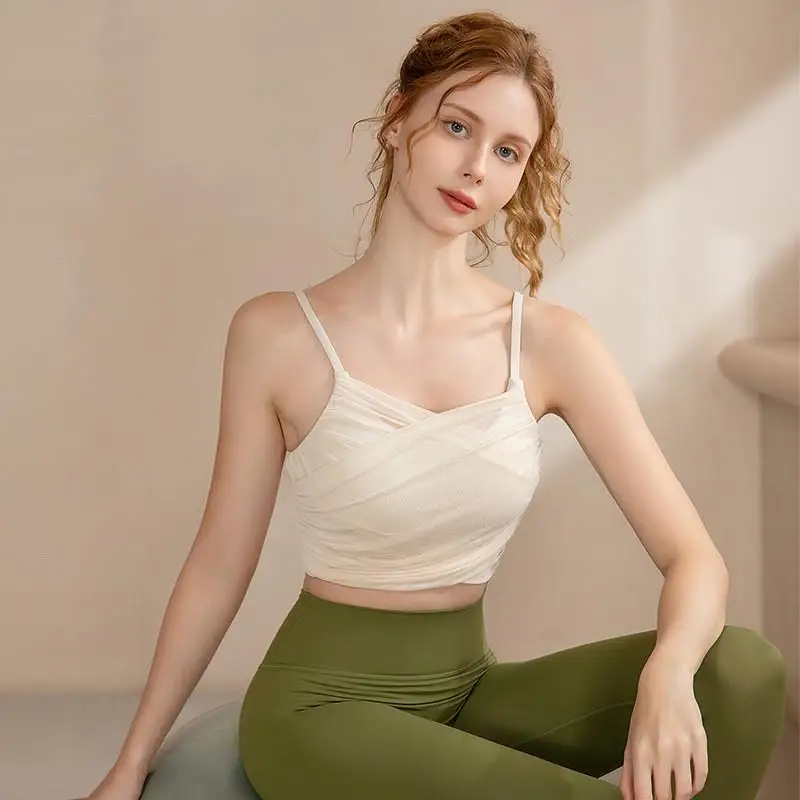 

Эластичный дышащий спортивный бюстгальтер-топ для йоги с подкладками, очень высокое качество, женское нижнее белье