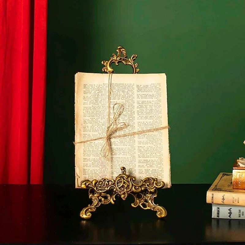 Brass Easel Display Stands for Art Deco, Paintings, Pictures, Decorative Plates, Wedding Signs, Home Decor Pictures Stand
