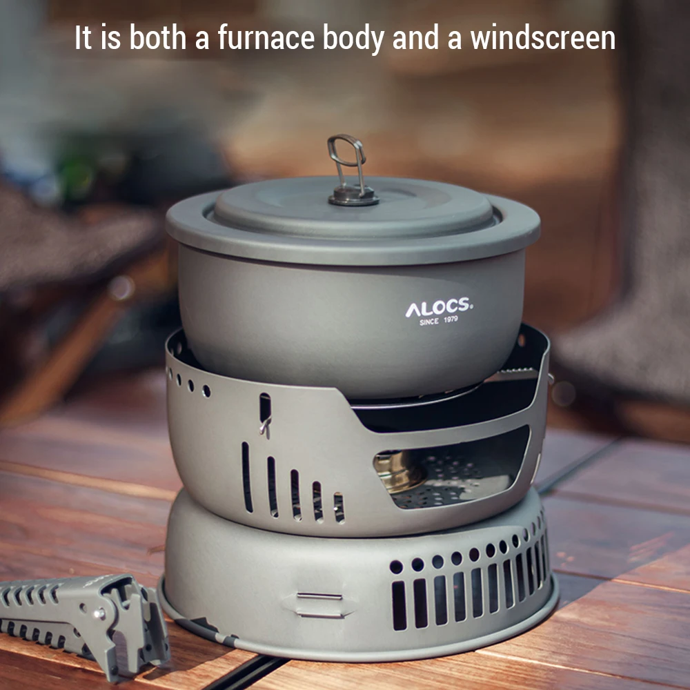 Camping Cookware Portable Camping Stove Outdoor Cooking Set for Backpacking Hiking Picnic BBQ Cooking Set for Backpacking