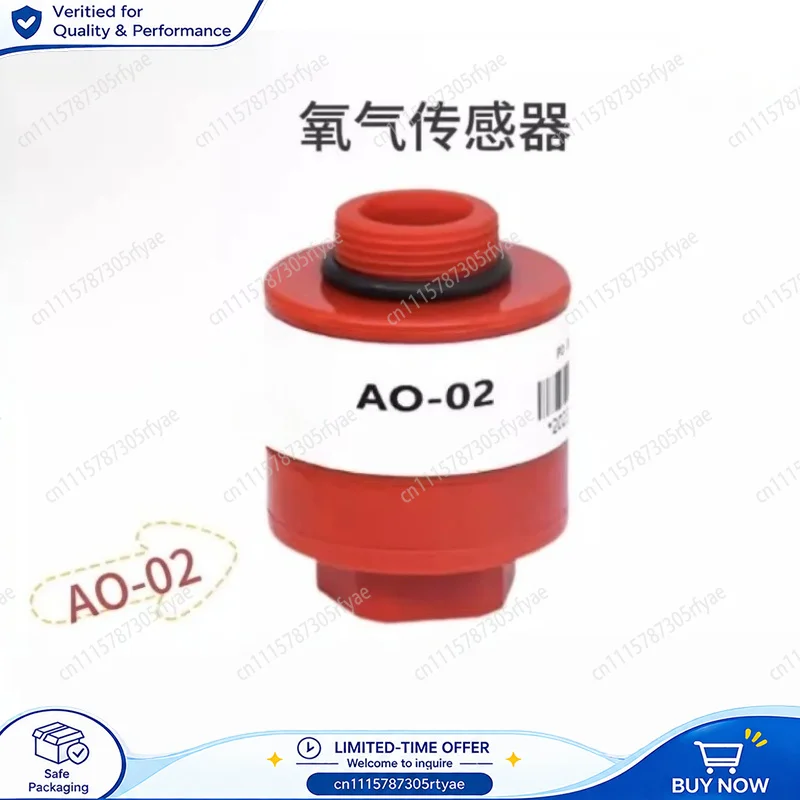 AO-02 Oxygen Sensor for Vehicle Exhaust Gas Analyzer High Accuracy O2 Detection Sensor Replacement Compatible with AO2 PTB-18.10