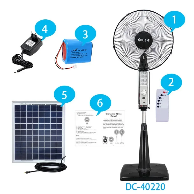 Factory stand usb electric solar fan with remote aluminum motor smart stand fan 16 inch 220v tower cooling fan