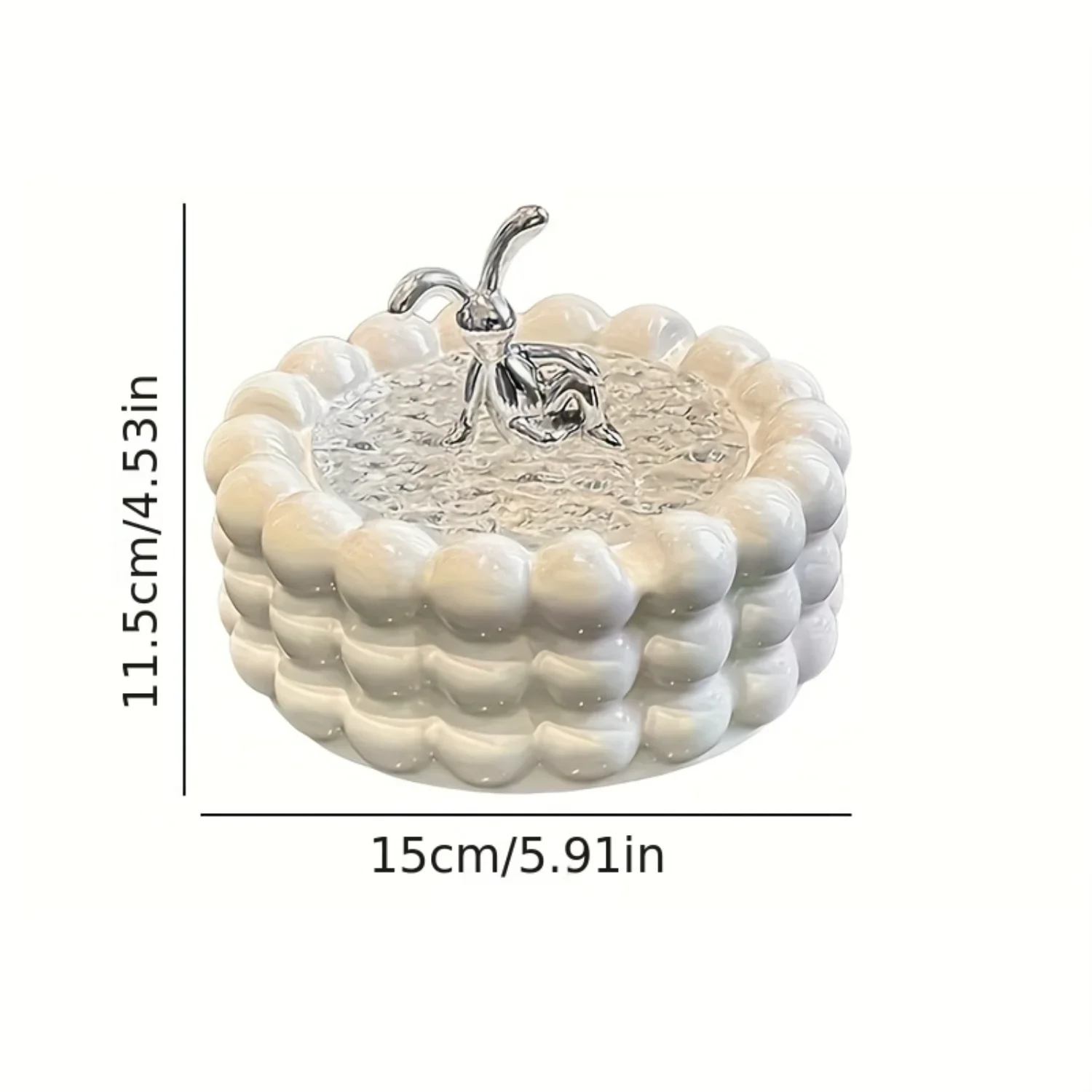 

Большая круглая современная керамическая пепельница с крышкой кролика — защита от летающего пепла, индивидуальное украшение, свадебный подарок, идеально подходит для R