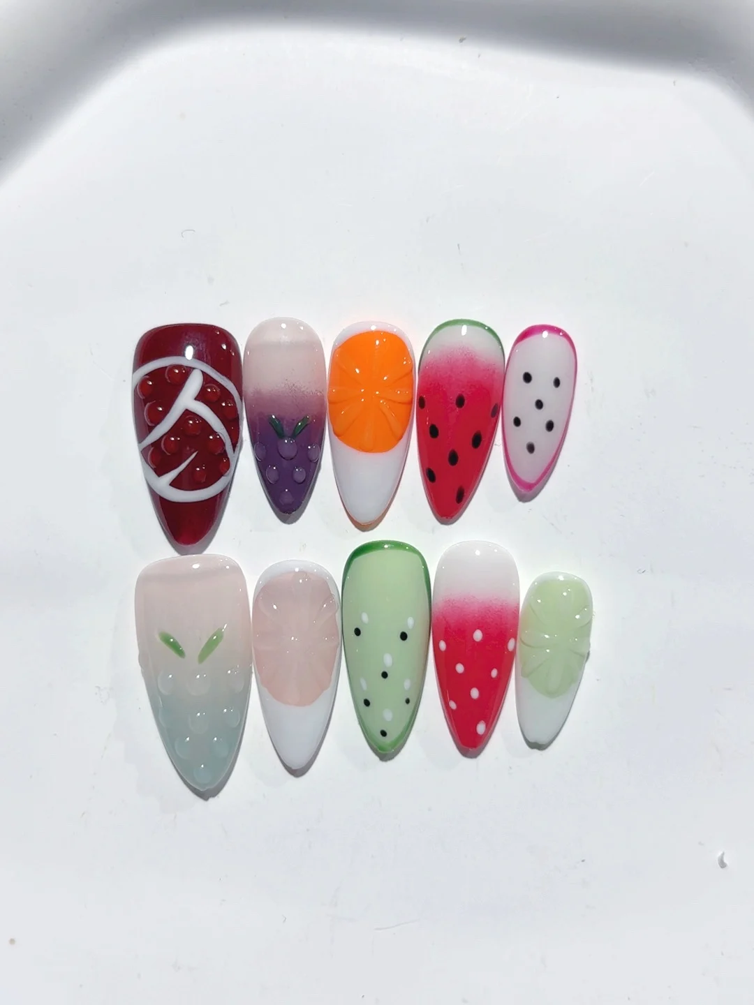 

Summer Fruit Style Small Fresh Series Nail Art Fashion Manicure (D435)