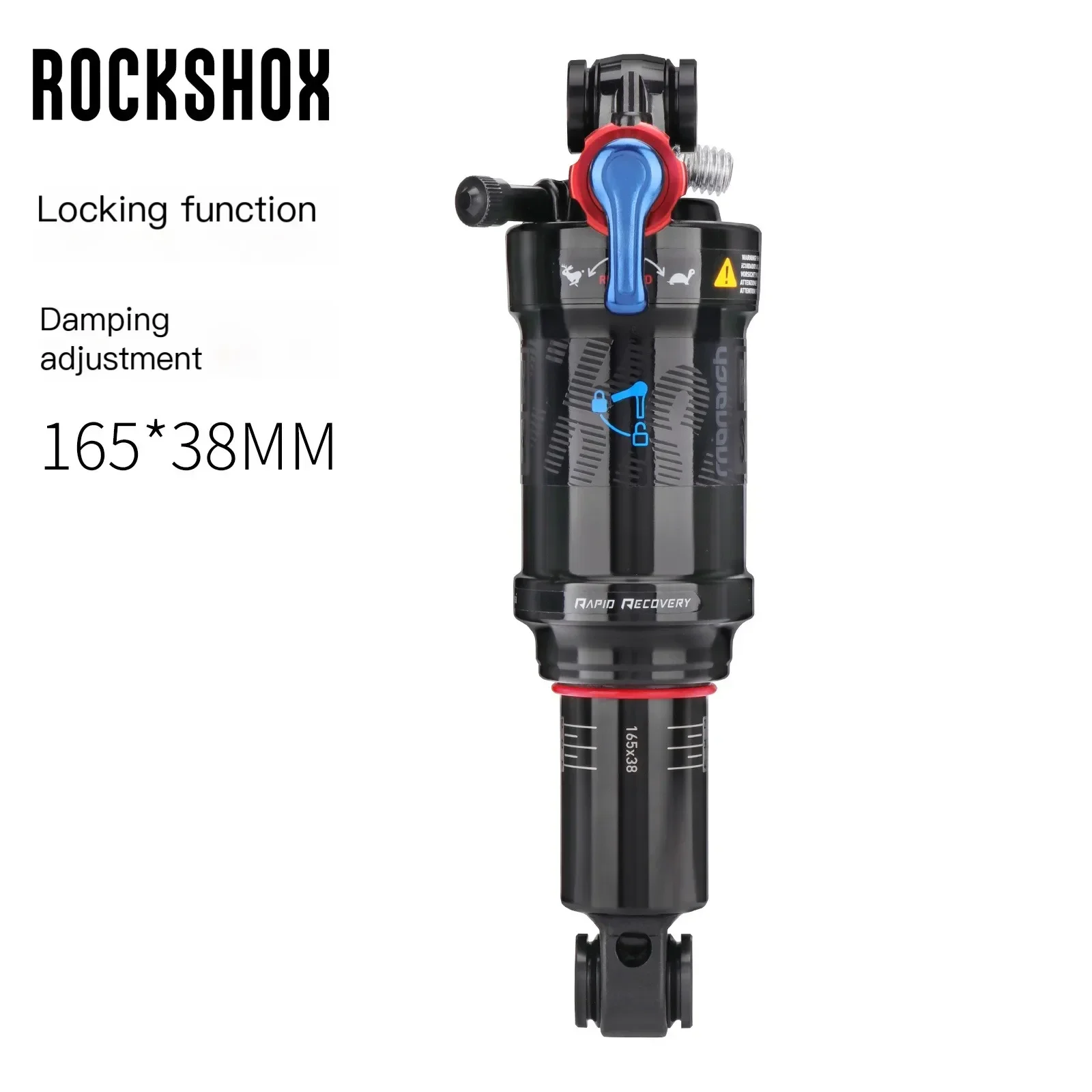 ROCKSHOX Remote Control Bike Shock Trunnion 165*40mm with Lock-Out Rebound Adjustment Bicycle Rear Bicycle Part