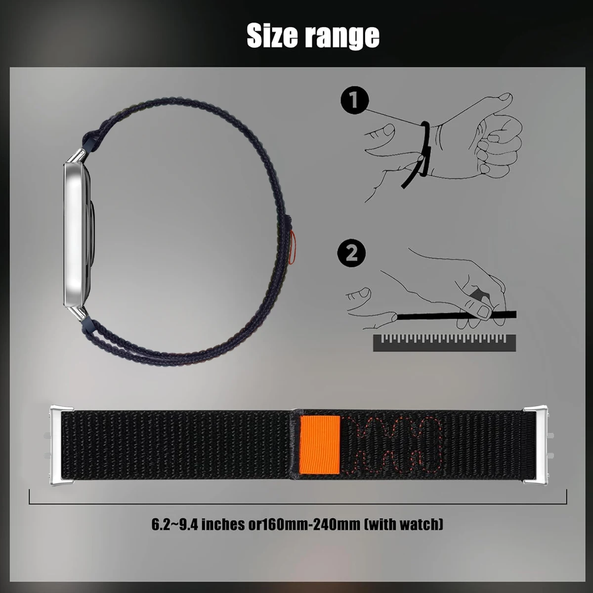 クイックナイロンループストラップ Samsung Galaxy Watch Fit 3 スポーツリストバンドブレスレット Galaxy Fit3 時計バンド交換アクセサリー