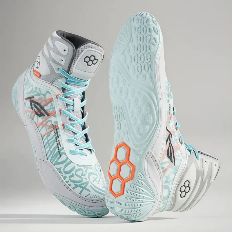 

Высококачественная боксерская спортивная обувь унисекс на резиновой подошве, парные борцовские кроссовки, Нескользящая спортивная обувь для мужчин и женщин