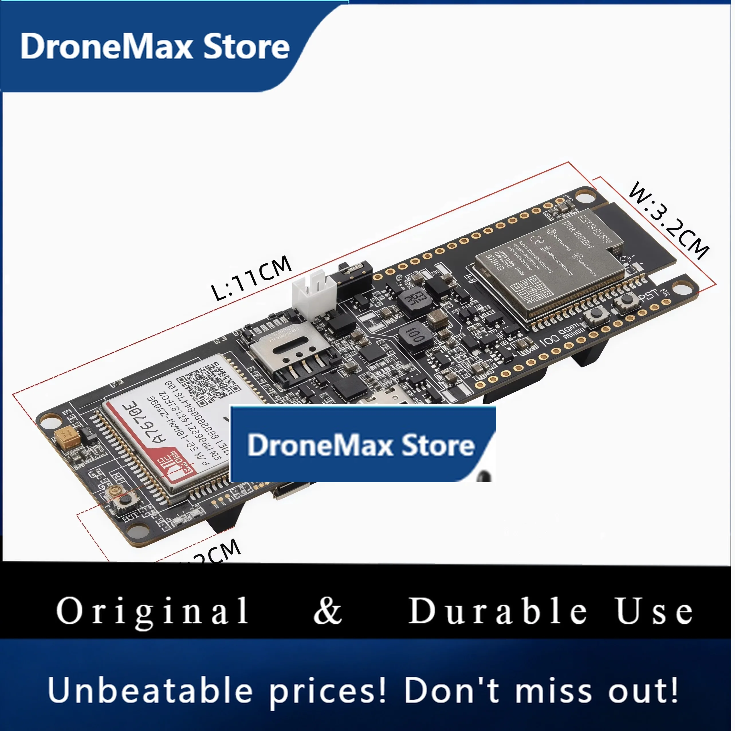 DroMaLILYGO T-A7670E T-A7670G R2 4G LTE CAT1 ESP32 Supports GSM GPRS EDGE