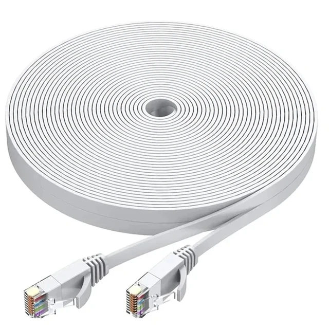 Kabel Ethernet Cat 6 Przewód sieciowy LAN, Internet, kabel sieciowy — obsługuje standardowy, szybki kabel sieciowy Cat6 Gigabit