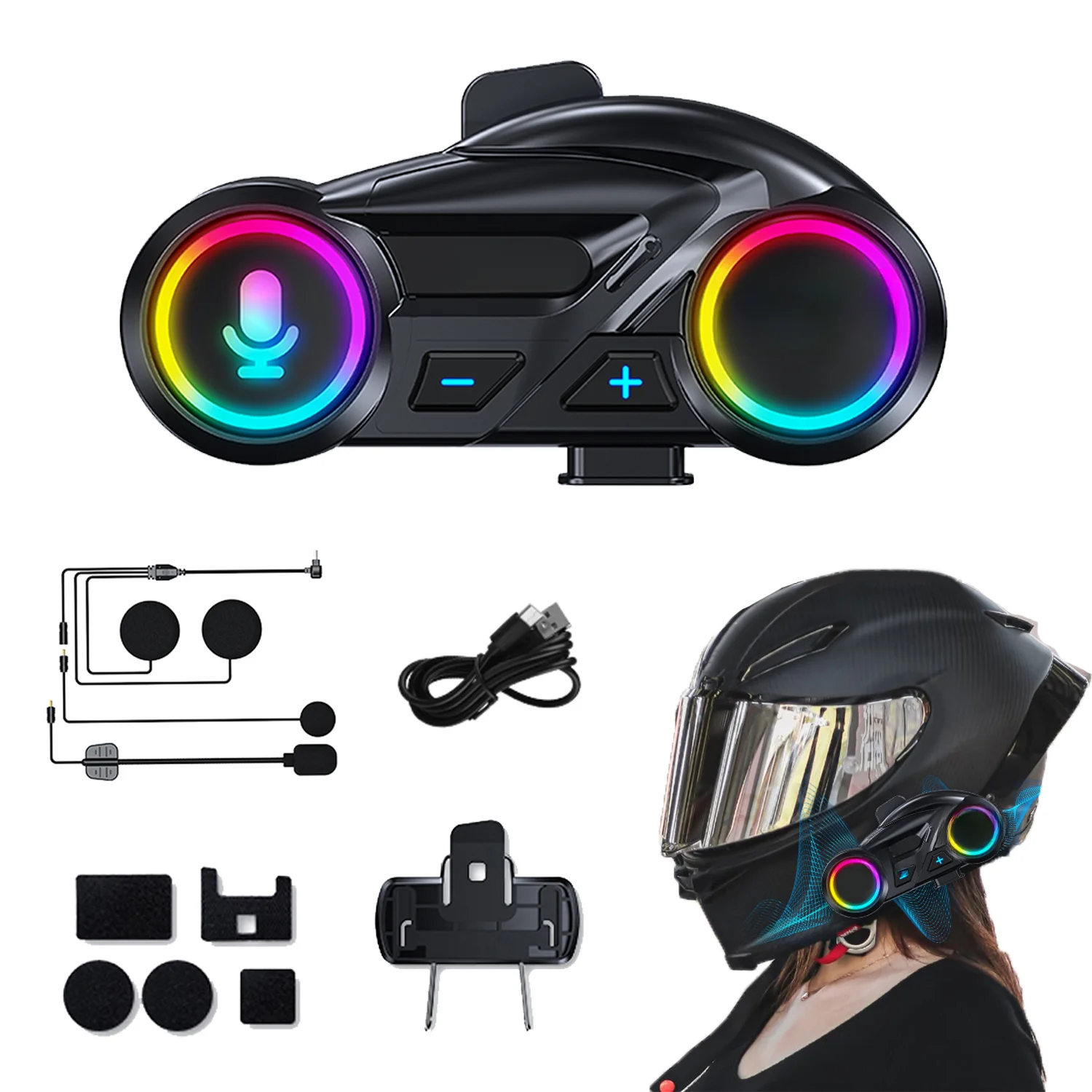 Y13 Helmet Bluetooth Headset IP56 Waterproof Noise Cancelling Motorcyc