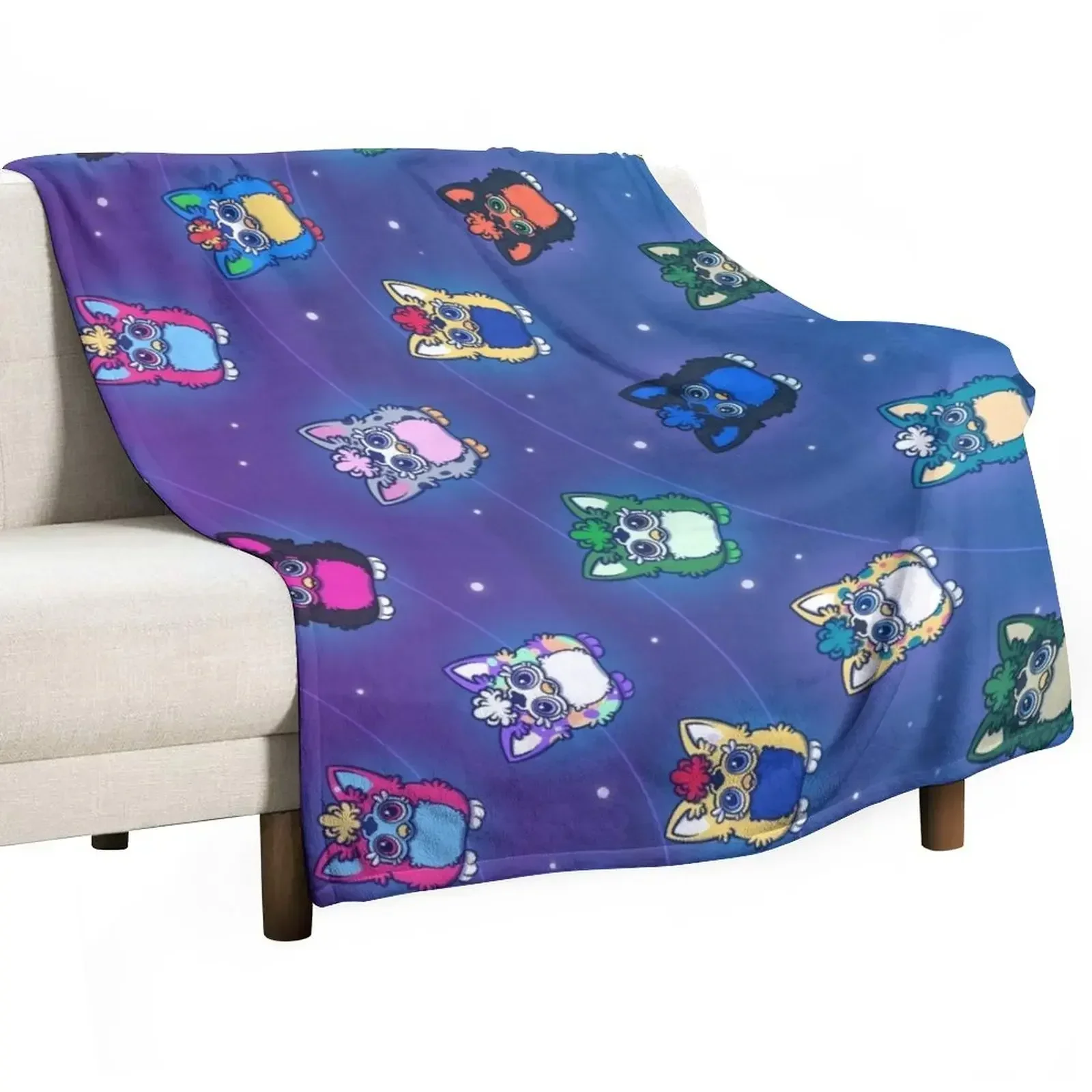 

Furby Squad Throw Blanket blankets and throws Bed Plush Blankets