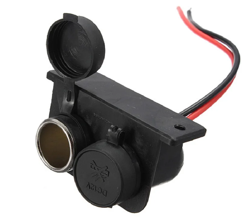 Motorcycle cigarette lighter base 12V power socket