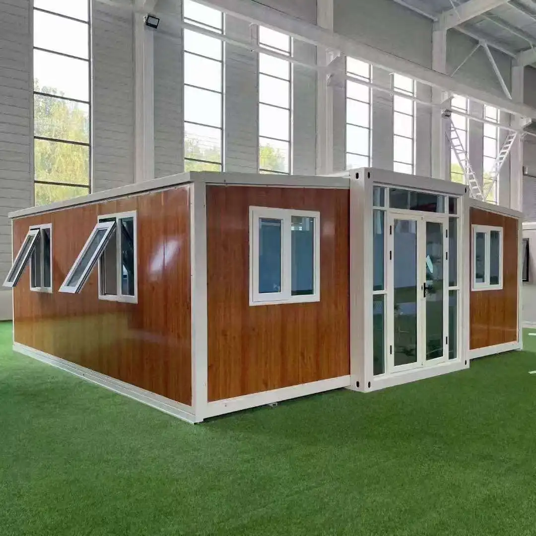 Fashionable Sturdy Aluminum Frame Glass Container Portable and Easy To Install Container House Weatherproof Mobile Offices