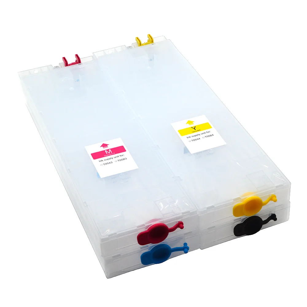 

4Pcs 800ML T05A T05B Empty Refill Ink Cartridge No Chip for Epson Workforce Pro WF-C878R WF-C879R C878 C879 C878R C879R