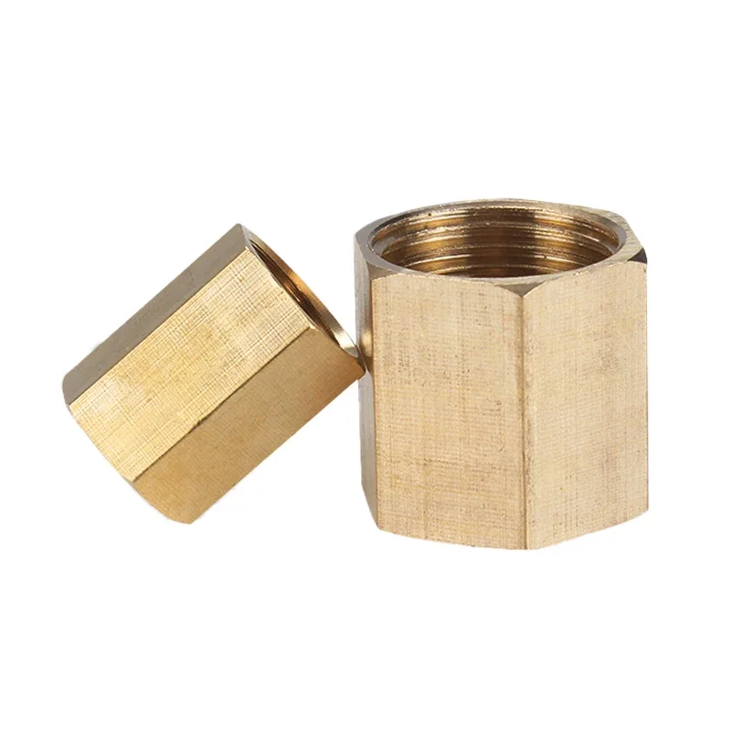 Brass Copper Hose Pipe Fitting Hex Coupling Coupler Fast Connetor Female Thread 1/8\