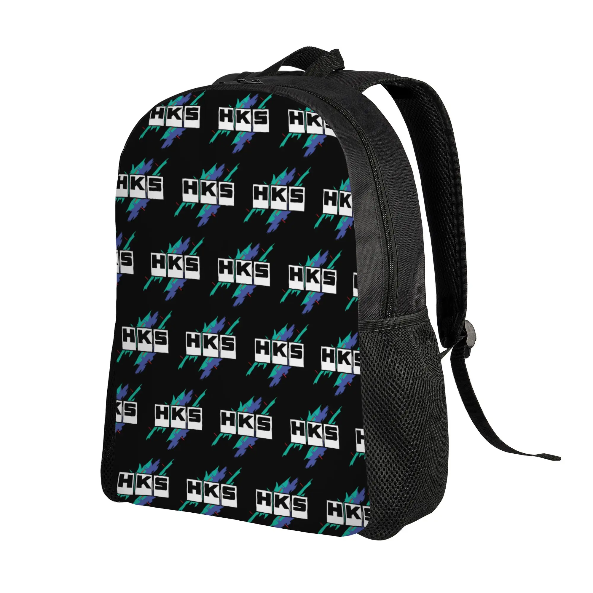Custom H-HKSES Motor Race Rally Power Travel Backpack Men Women School Laptop Bookbag  College Student Daypack Bags