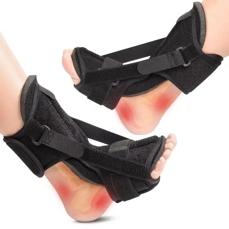 Double Support Plantar Fasciitis Splint Adjustable Compression Dorsal Drop Foot Orthopedic Brace Comfortable Skin-friendly