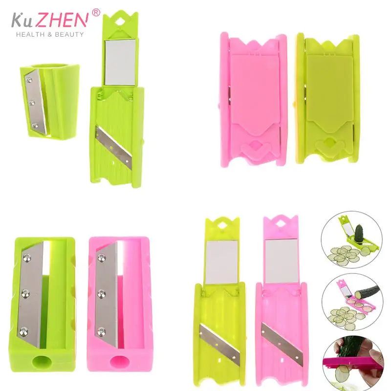 7Styles Cucumber Knife Cutter Sharpener For Making Cucumber Facial Mask With Mirror Kitchen Accesso Peeler Cucumber Beauty Slice