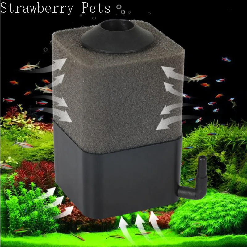 New Bio Sponge Filter for Aquarium Fish Tank Shrimp Pond Air Pump Biochemical Filtration Noiseless Foam Aquarium Accessories