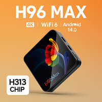 NEW H96 MAX H313 Android 14 TV Box Colorful Lens Design Flower 4K WiFi6BT5 Google Voice Smart Home Media Player 100M Set-top Box