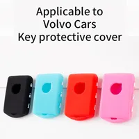 Silicone Key case for Volvo XC60 XC40 XC90 S90 V60 S60 V90 2020 Car Key Cover Case Keychain Accessories Protection Shell Skin