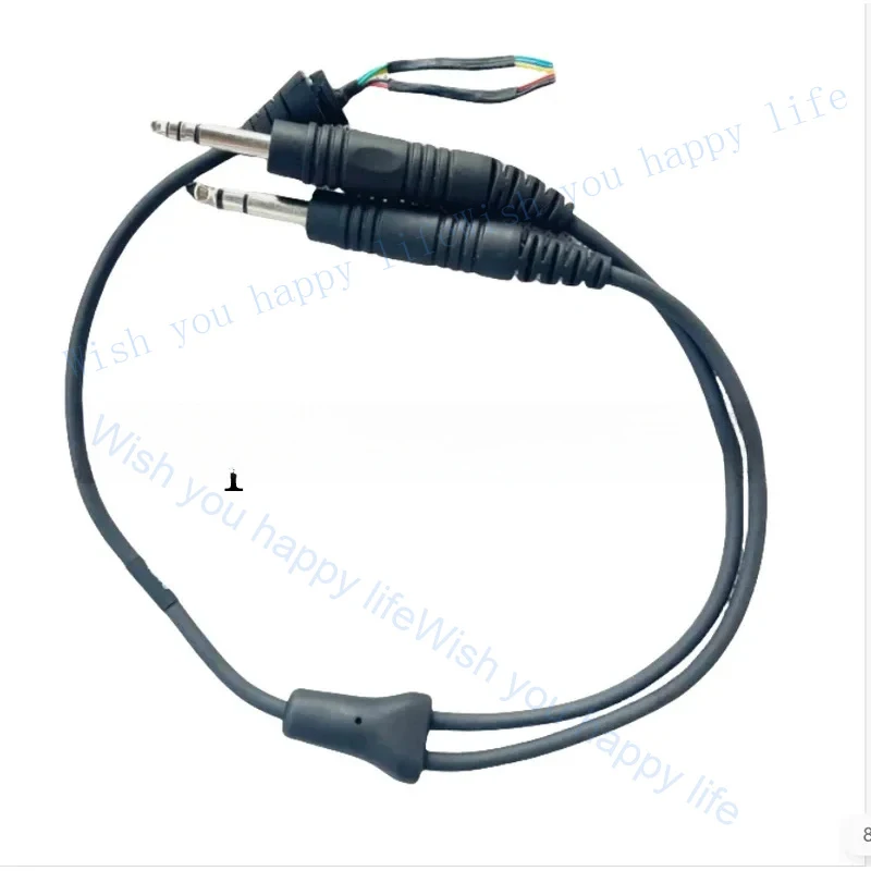 

T Double Plug Cable for Bose A20 Aviation Headset Stereo 6.3mm 5.2mm