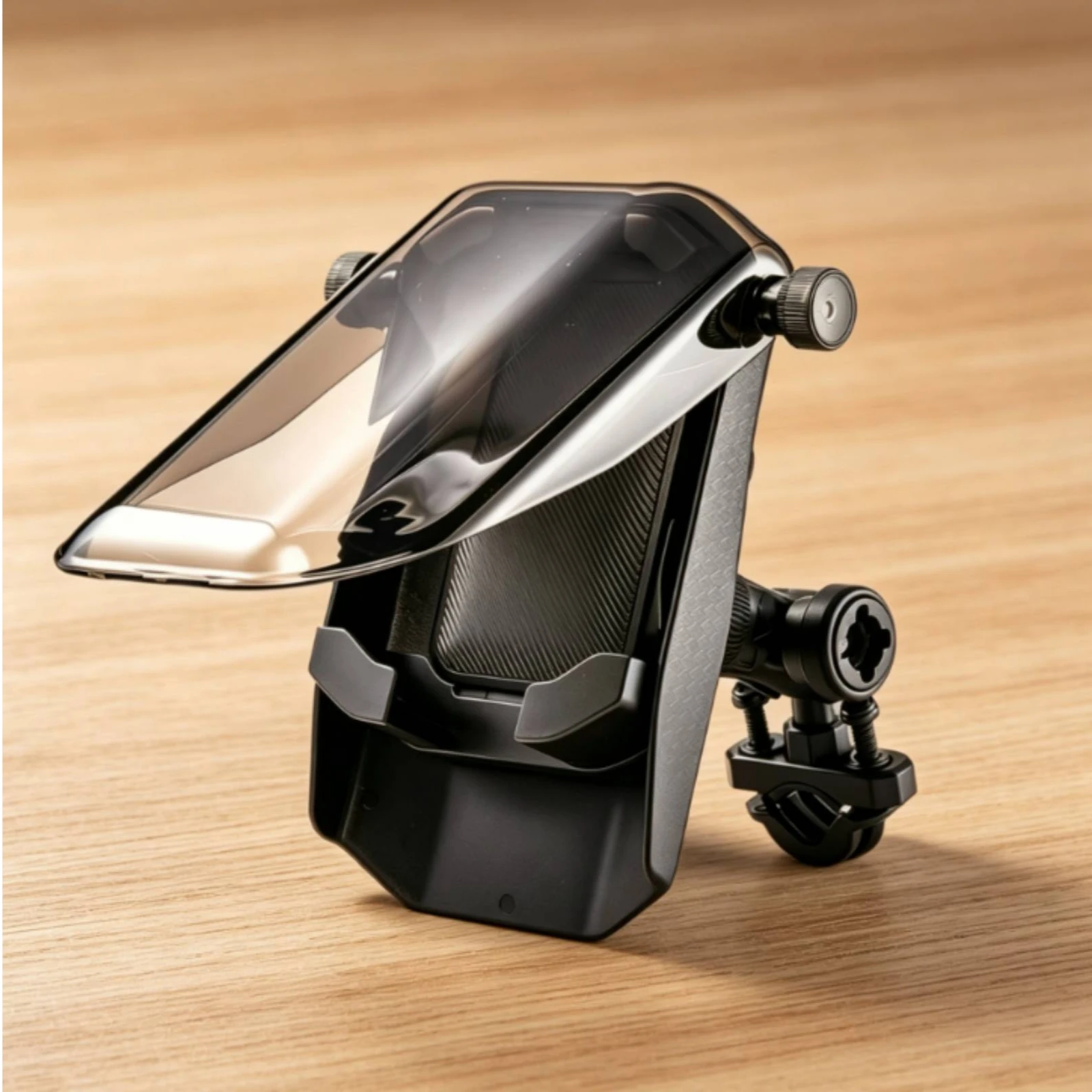 Waterproof Motorcycle Phone Mount Shock-Resistant Motorcycle Phone Holder Fully Enclosed Hard-Shell for Motorcyclists