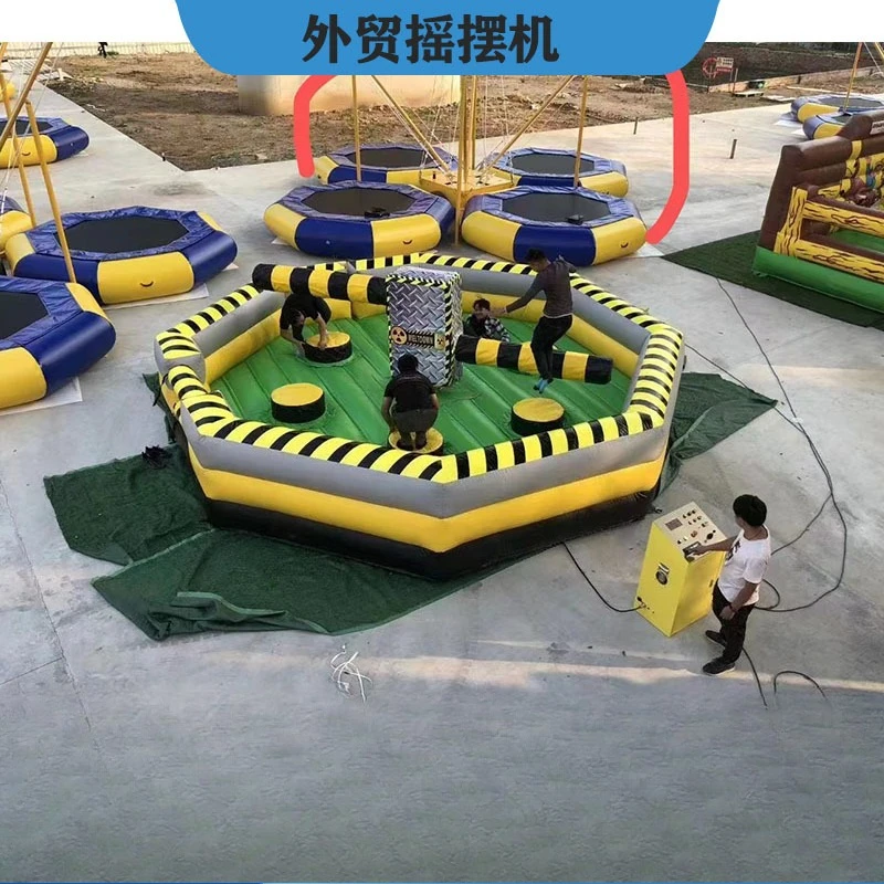 Outdoor amusement equipment inflatable swing machine trampoline factory supports the production of large-scale outdoor amusement