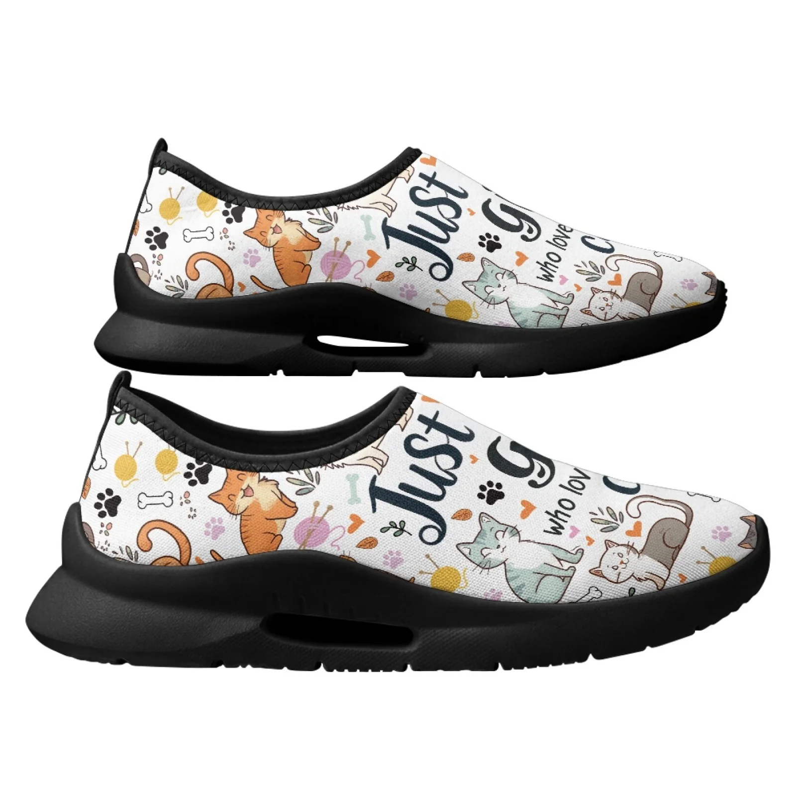 PENSTROLL Cat Breathable Walking Shoes for Men Skate Mesh & EVA Mens Casual Shoes Slip On Casual Shoes