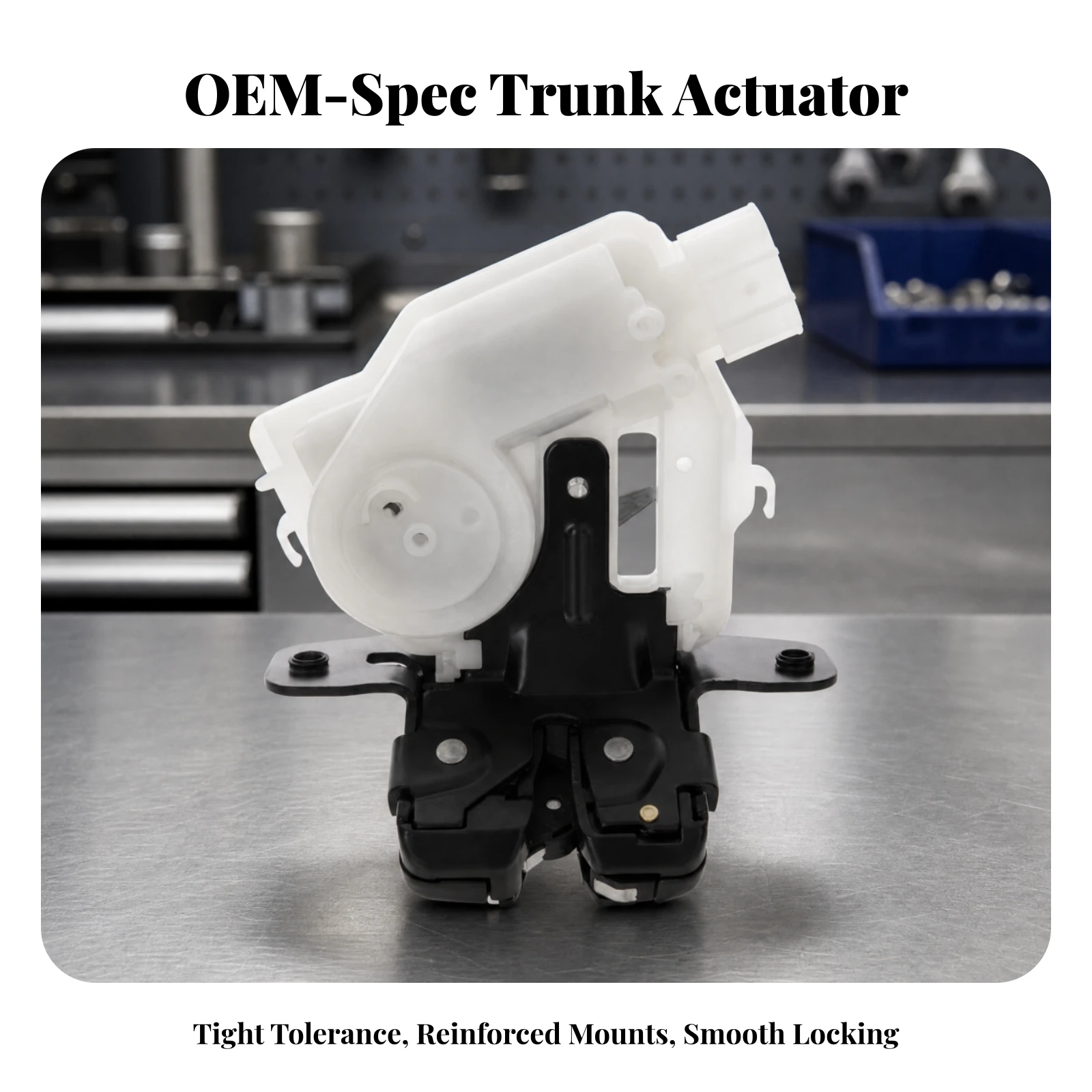 Trunk Lock Latch Assembly Direct-Fit Trunk Latch with Actuator Auto Part High-Density for Car Owners, Automotive Repair
