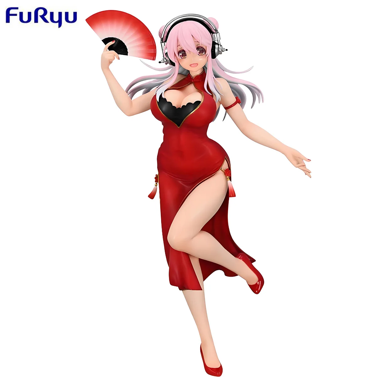 

In Stock Original FURYU SUPER SONICO PVC 21cm Anime Character Model Action Anime Collection Dolls Desktop Toys Gifts