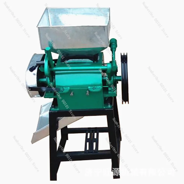 

Household Small Flattening Machine Soybean Oat Flattening Machine Adjustable Thickness Peanut Crusher