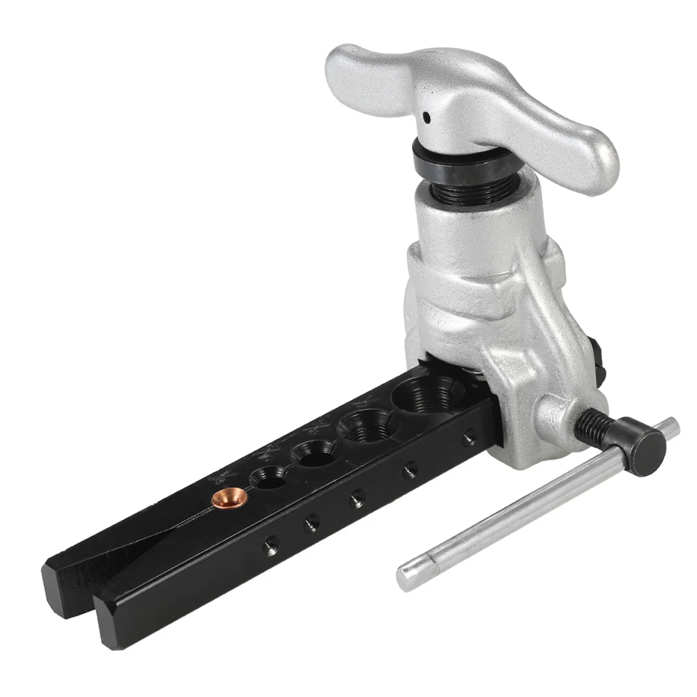 

Набор эксцентриковых развальцовочных инструментов для холодильной воды, газовой тормозной линии, трубок, 6 размеров матриц, 1/4–3/4 дюйма, угол 45 градусов