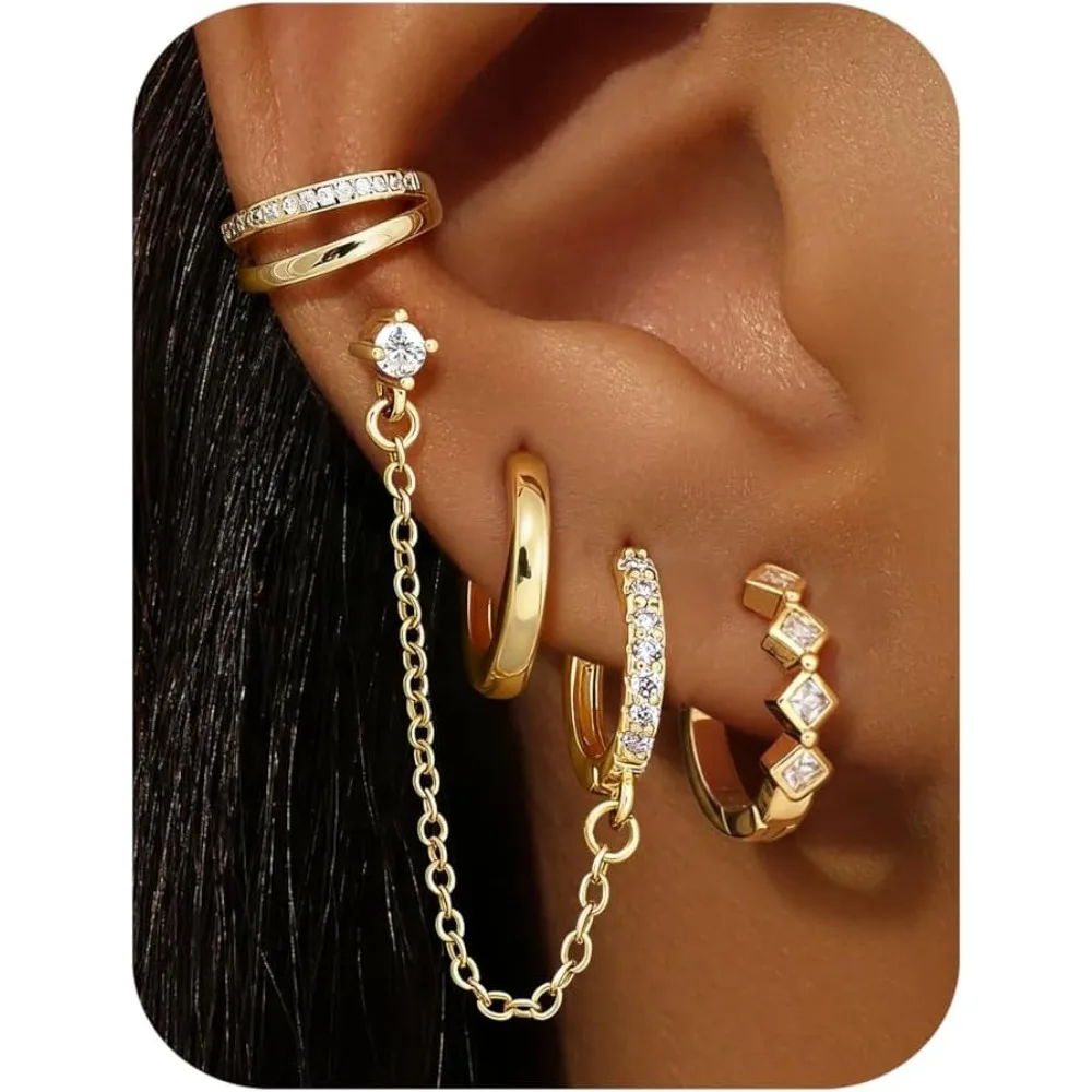drperfect-4-pares-de-brincos-de-argola-pequenos-para-mulheres-conjunto-de-brincos-de-corrente-com-banho-de-ouro-14k-brincos-de-argola-com-zirconia-cubica-brincos-de-cartilagem-para-piercing