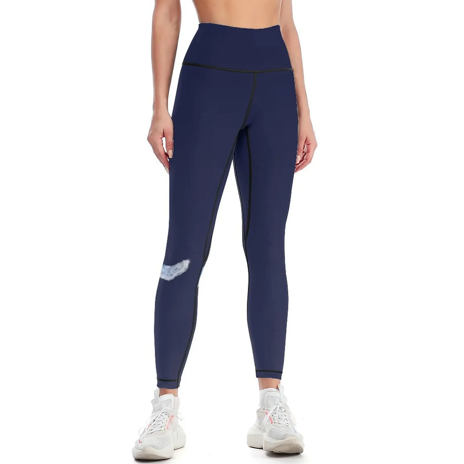 

Pouncing Blue Fox Leggings gym clothing high waist for physical Womens Leggings