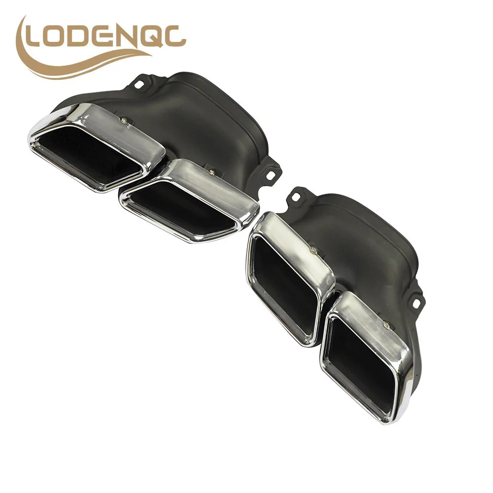 For Mercedes Benz C-Class W205 Racing 304 Stainless Steel Car Rear Round Exhaust Pipe Tail Muffler Tip LC101248