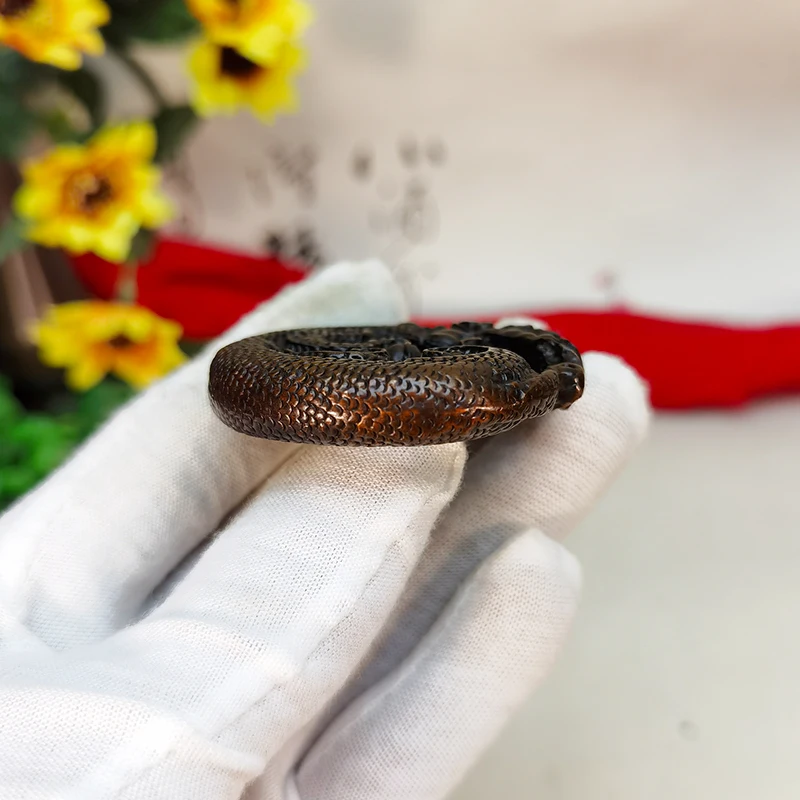 Metal 3D Dragon Statue Charm Fashion Dragon Animal Sculpture Teen Accessories Father Men Gift Bronze Craft Collection