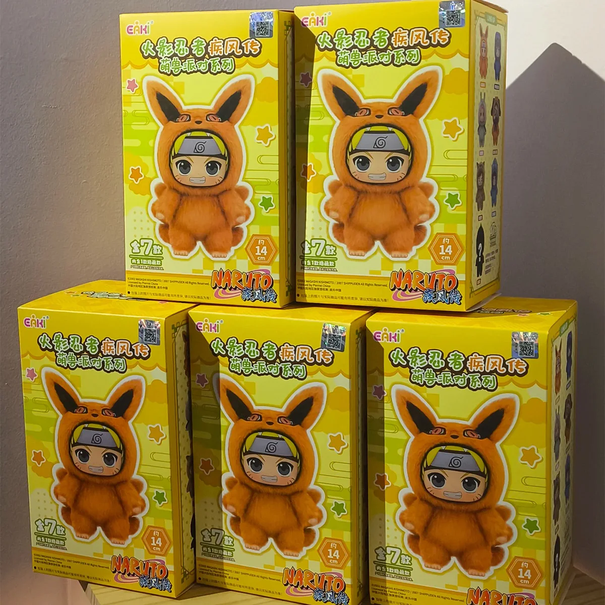 Bandai Naruto Shippuden Blind Box Figur – handgefertigtes gefülltes Plüsch-Ornament-Spielzeug für Sammlung und Geschenke