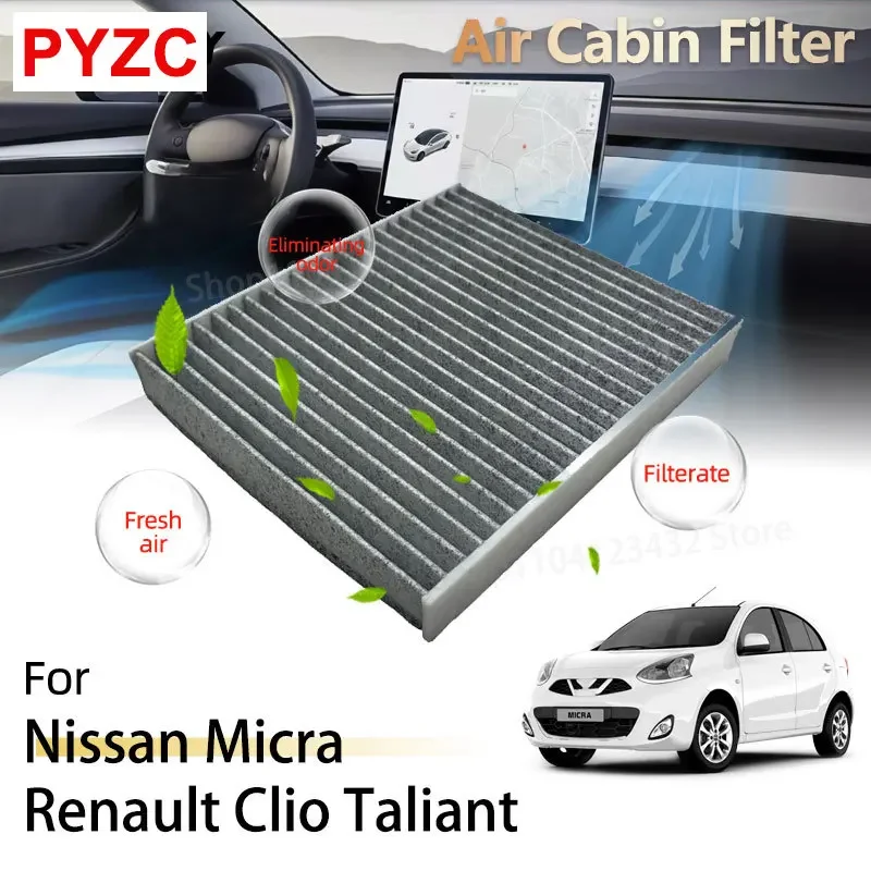 Car Air Cabin Filter For Nissan Micra K14 Renault Clio 4 Lutecia Taliant Logan 3 Thalia Symbol Accessories 272779683R 272770567R
