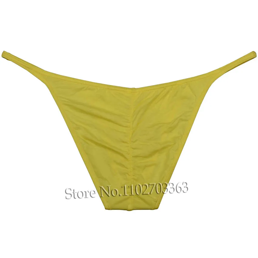 Men Mini Bikni Briefs Physique String Underwear Bulge Pouch Contest Posing Cheeky Panties