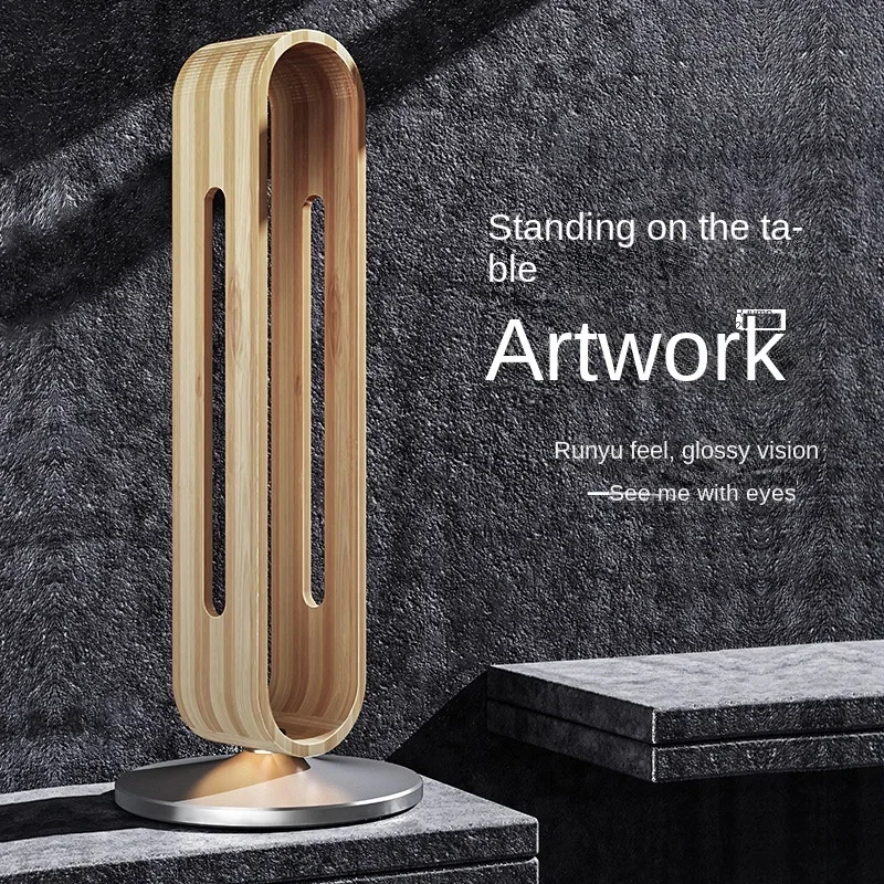 

Headphone Holder Aluminum Alloy Desktop Bamboo Wood Silicone Art Storage Rack Game Headset Holder