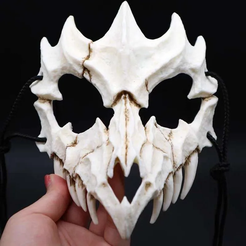 Bone Skull Masks Halloween Terror Dress Up Cosplay Dance Prom Carnival Party Props Ropeplay Role Play Animal for Adult Children