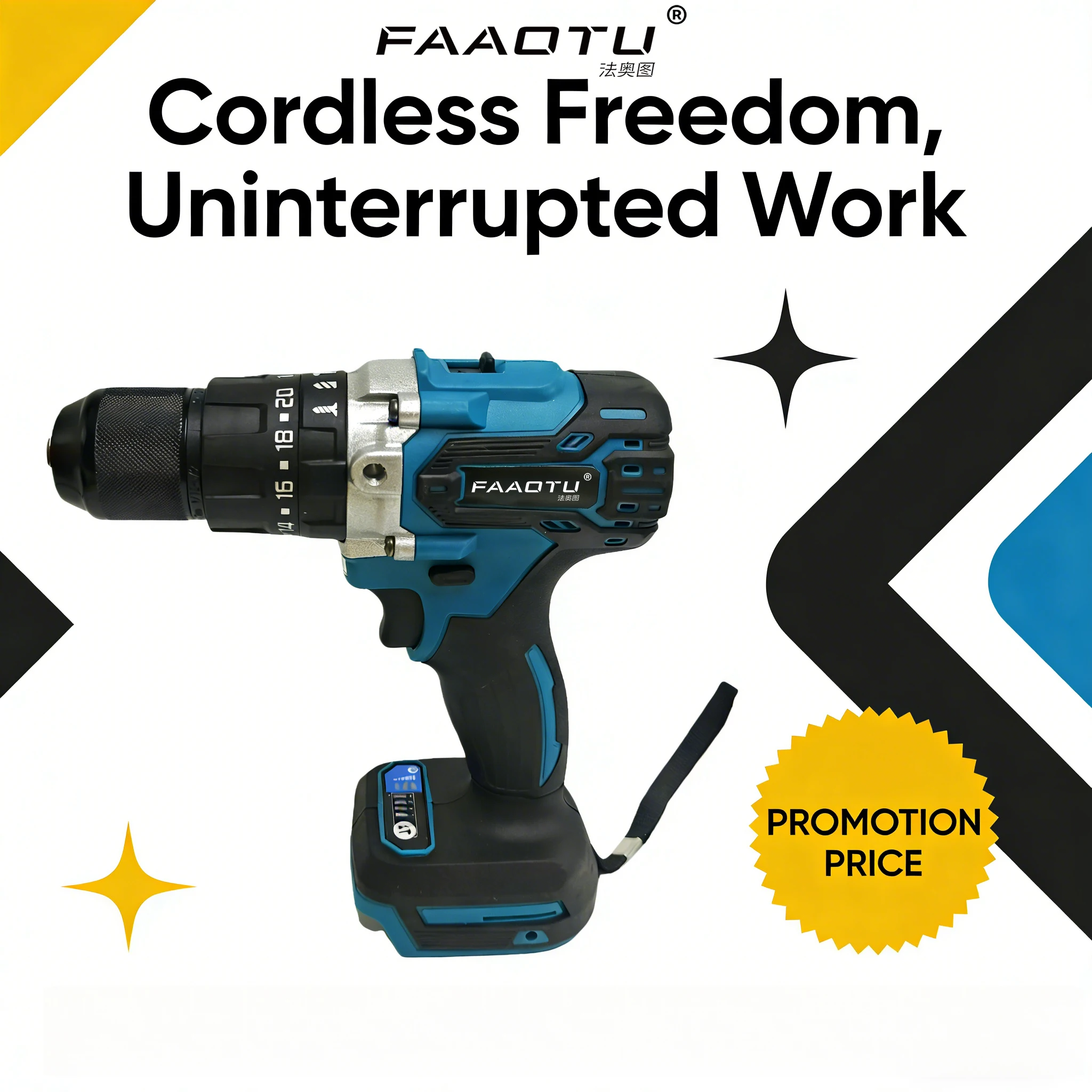 

Аккумуляторная дрель FAAOTU 18V, литиевая, электрическая, ручная, модель DDF487, 13 мм, без зарядного устройства и аккумулятора, для батарей MT.