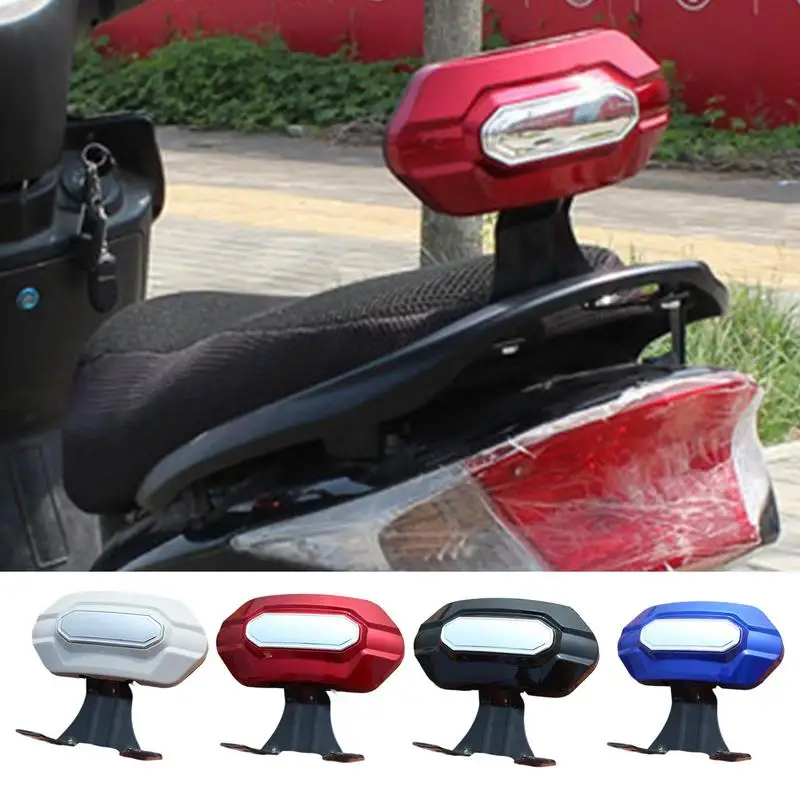 Motorcycle Back Rest Lightweight Rider Cushion Comfortable Support Detachable Electric Bicycle Rear Pad Comfortable Lightweight