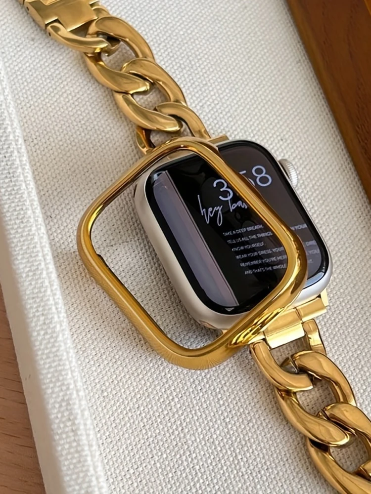 TPU Cover for Apple Watch Case Series 12 11 10 9 8 7 6 41mm 45mm 42-40-44-46mm Screen Protector Accessories for Apple Watch Band