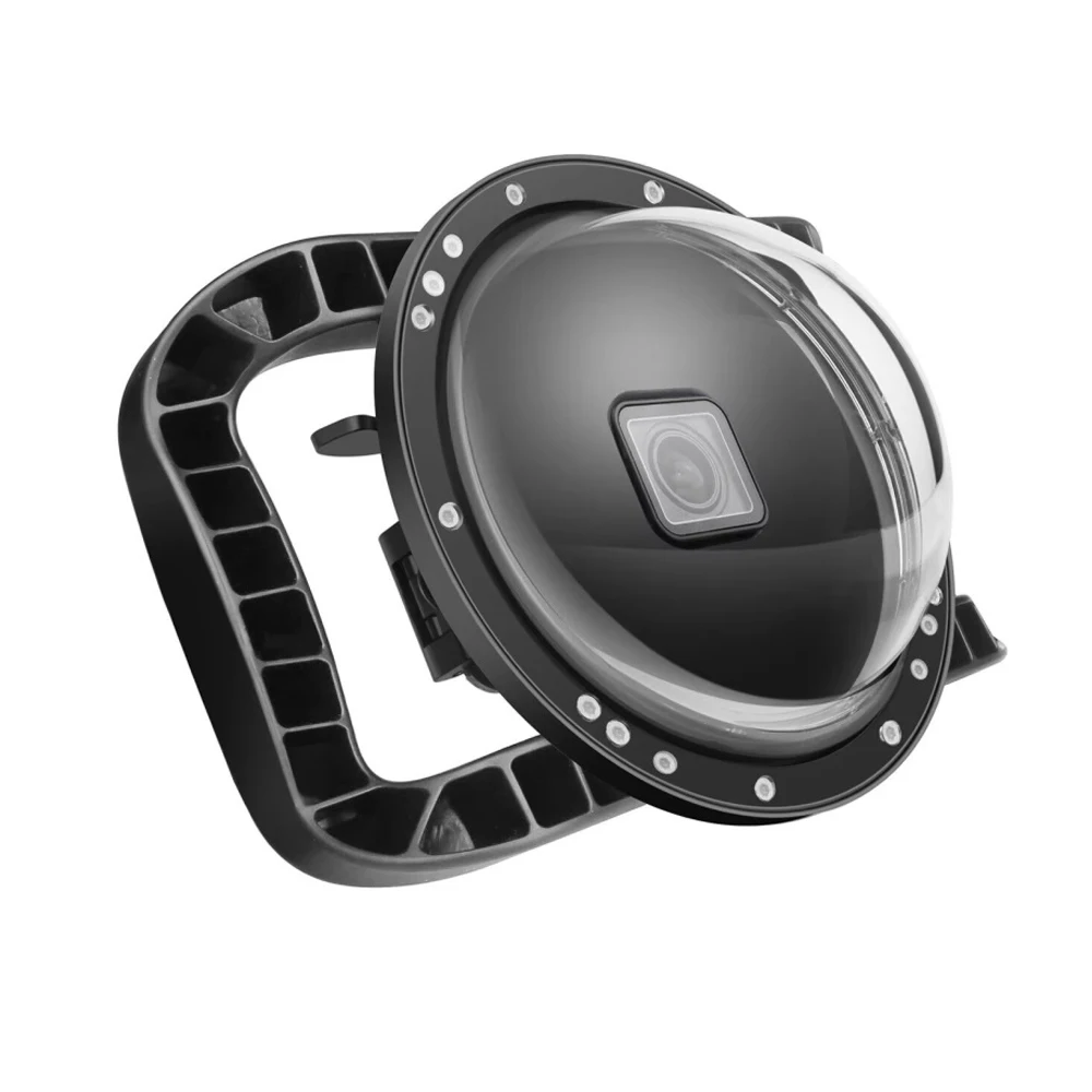 

Dual Handle Dome Port Waterproof Case 180° Wide Angle for GoPro 9 10 11 12 13 Black Camera